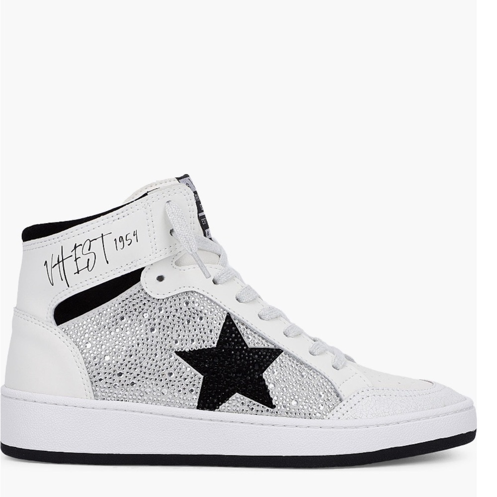 Vintage Havana dream Rhinestone High Top Sneakers, Size 10
